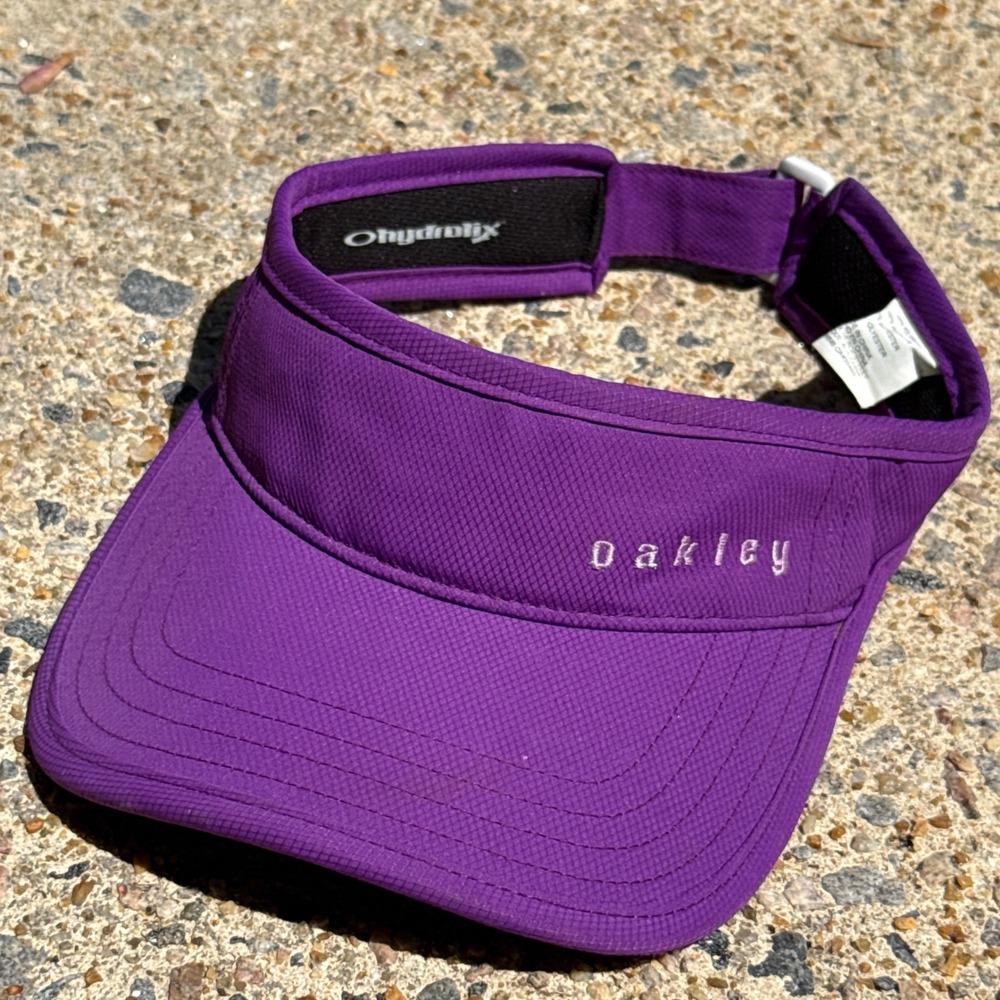 Oakley Software Ohydrolix Purple Athletic Visor Adjustable Golf Tennis Hat Y2K